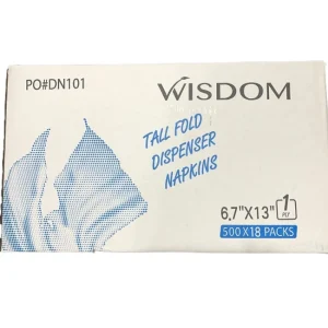 Napkin  –  DN101 – 7″ X 13.5″-1 Ply – 18 X 500ct