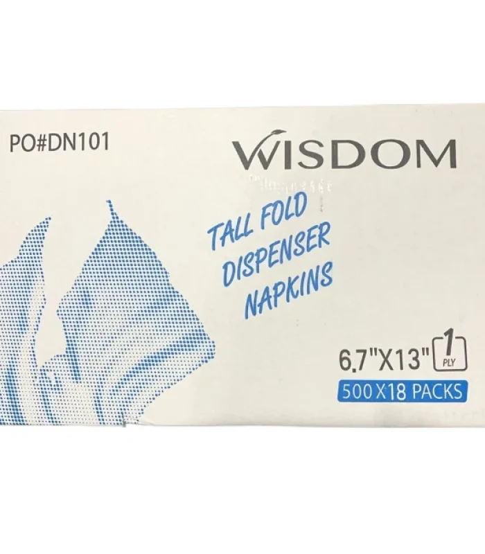 Napkin  –  DN101 – 7″ X 13.5″-1 Ply – 18 X 500ct