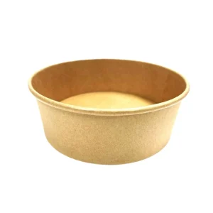 Golden Maple-Kraft PE Coated Salad Bowl 1300ml/44oz(165Lid) – 6X50 ct