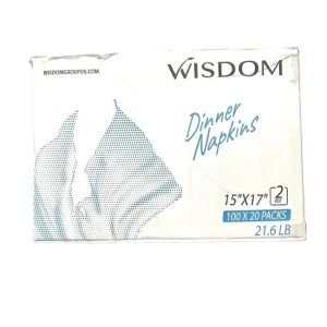 Napkin  –  DN202 – High Quality – 15″ X 16.5″-2 Ply  – 20 X 100ct