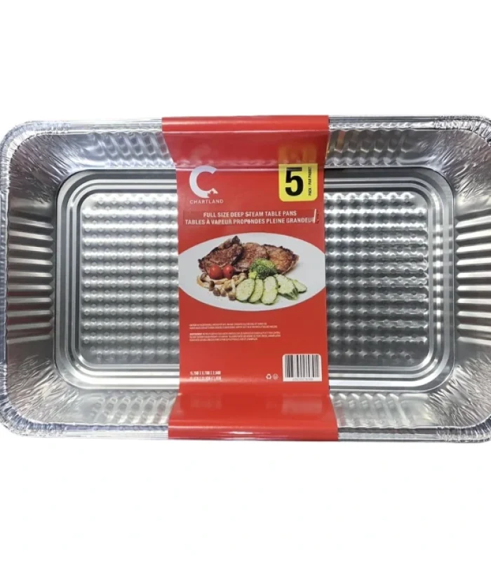 Chartland – Foil Full Size Deep – Aluminium Steam Pan – Little Packing -10X5 ct/CS