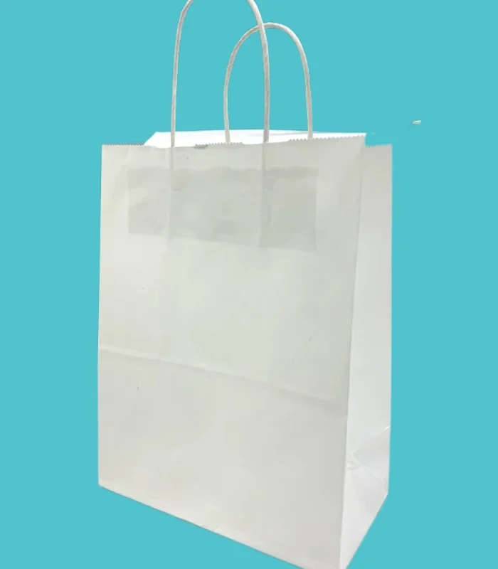 Golden Maple – (Super Strong)  Paper Bags with Twisted Handles -White – 13X7X17 – 200ct/CS