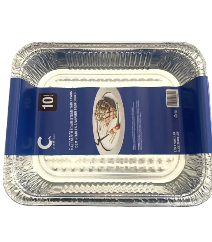 Chartland – Foil Half Size Medium – Aluminium Steam Pan – Little Packing – 10X10 ct/CS