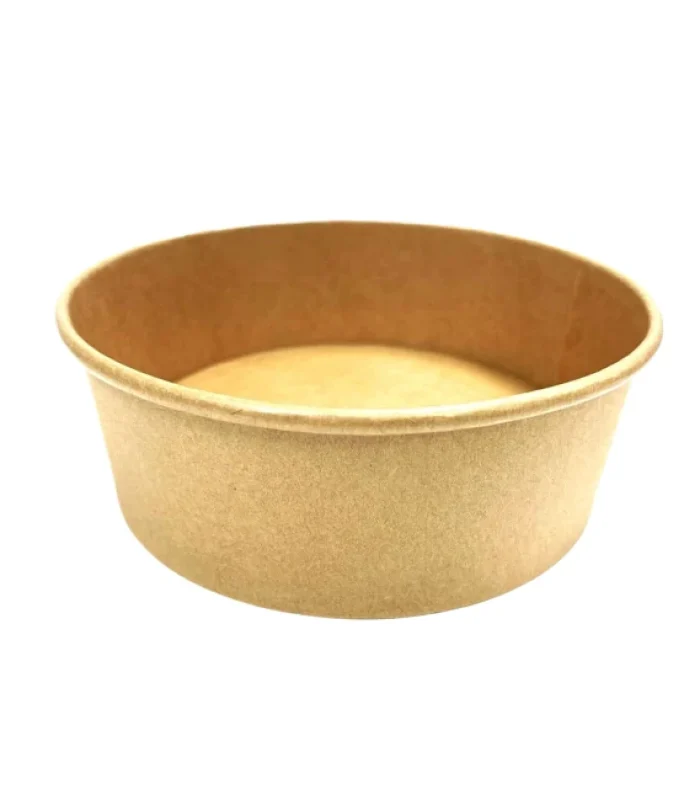 Golden Maple – Kraft PE Coated Salad Bowl 750ml/25 oz(150Lid) – 12X50 ct