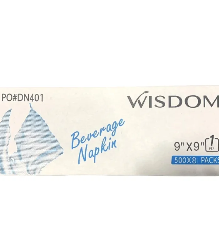 Napkin  –  DN401 – 9″ X 9″-1 Ply – 8 X 500ct