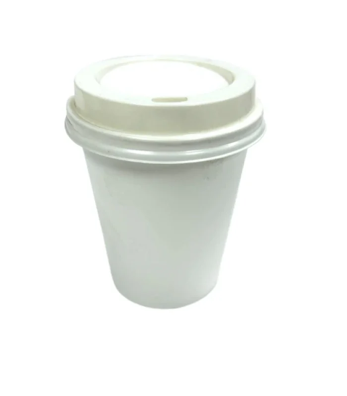 Golden Maple – White Dome  Lid for 4oz Paper Cup – 1000ct/CS